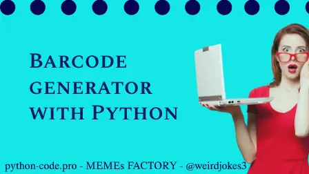 Barcode generated with Python meme.