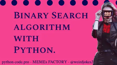 Binary Search algorithm meme.