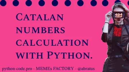 Catalan numbers.