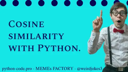 Cosine similarity with Python.