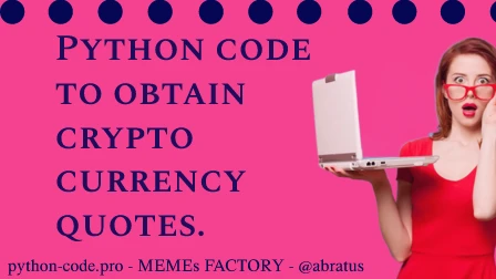 Cryptocurrency quotes.