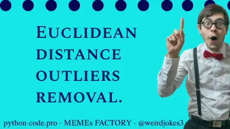 Euclidean distance outliers removal.