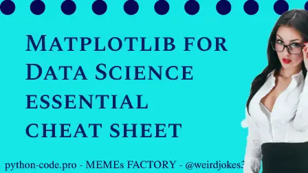 Matplotlib DS cheat sheet.