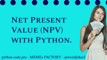 Net Present Value (NPV) with Python.
