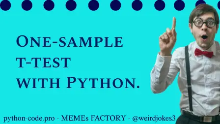 One-sample t-test with Python.