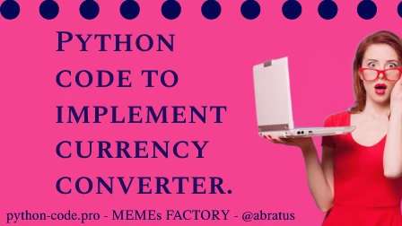 Python currency converter.