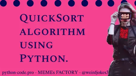 QuickSort algorithm cheat sheet.