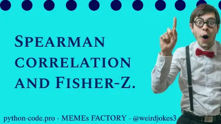 Spearman correlation and Fisher-Z.