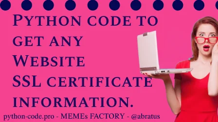 Website SSL certificate.