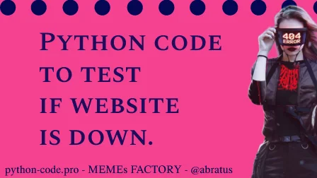 Website is it down test.